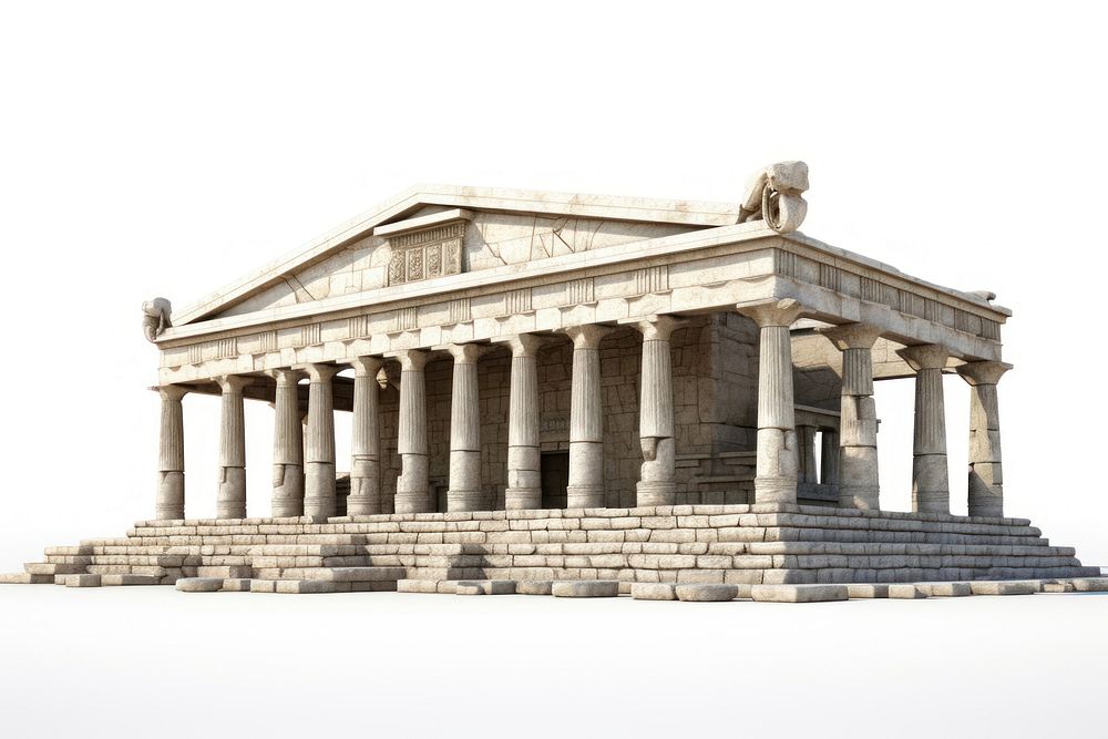 Architecture building ancient column. AI generated Image by rawpixel.