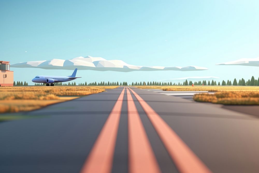 Airplane aircraft vehicle road. AI generated Image by rawpixel.