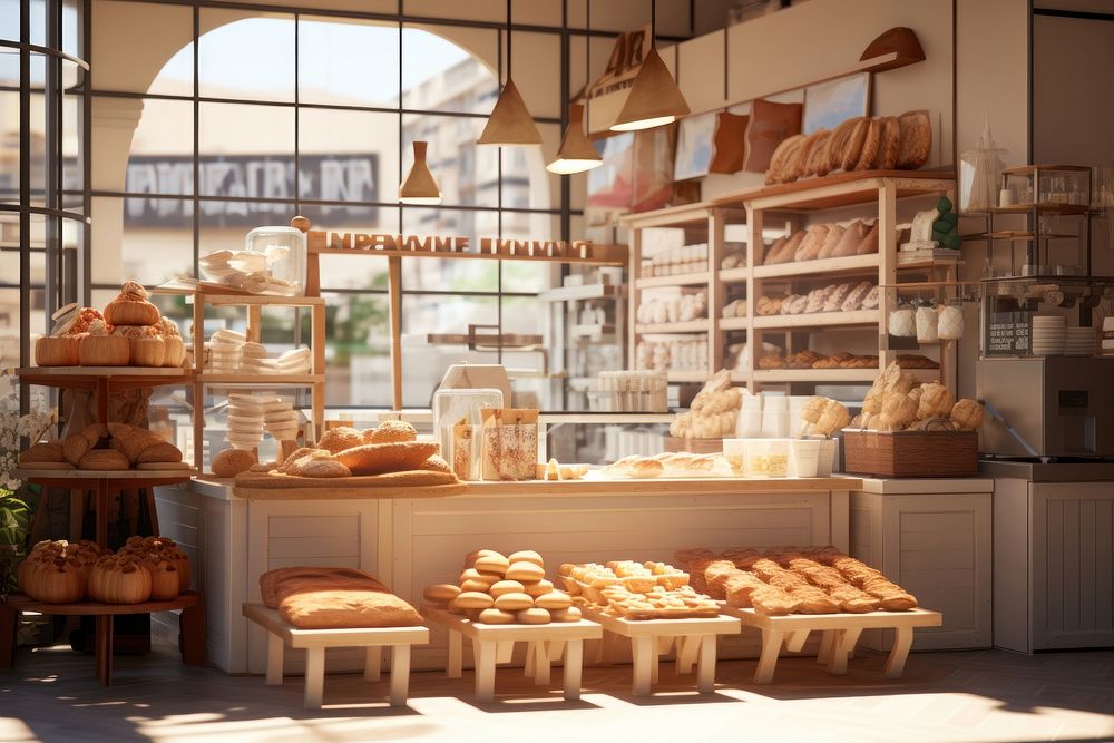 Bakery bread food shop. AI generated Image by rawpixel.