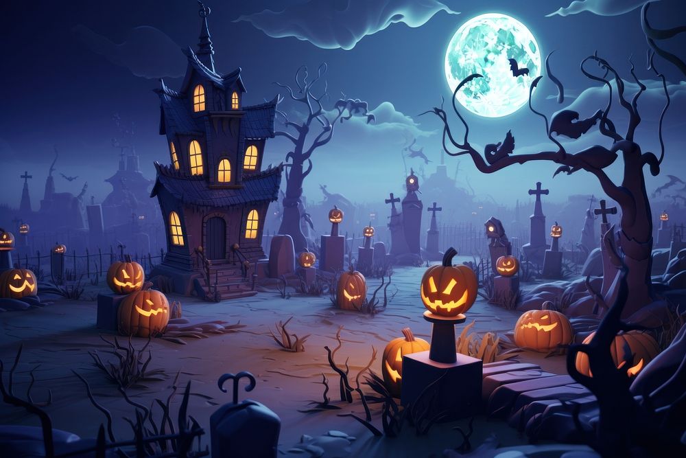Halloween cartoon anthropomorphic jack-o'-lantern. AI | Premium Photo ...