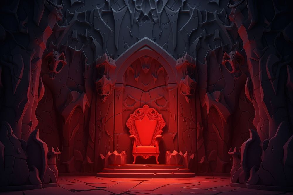 Throne cartoon architecture creativity. AI generated Image by rawpixel.