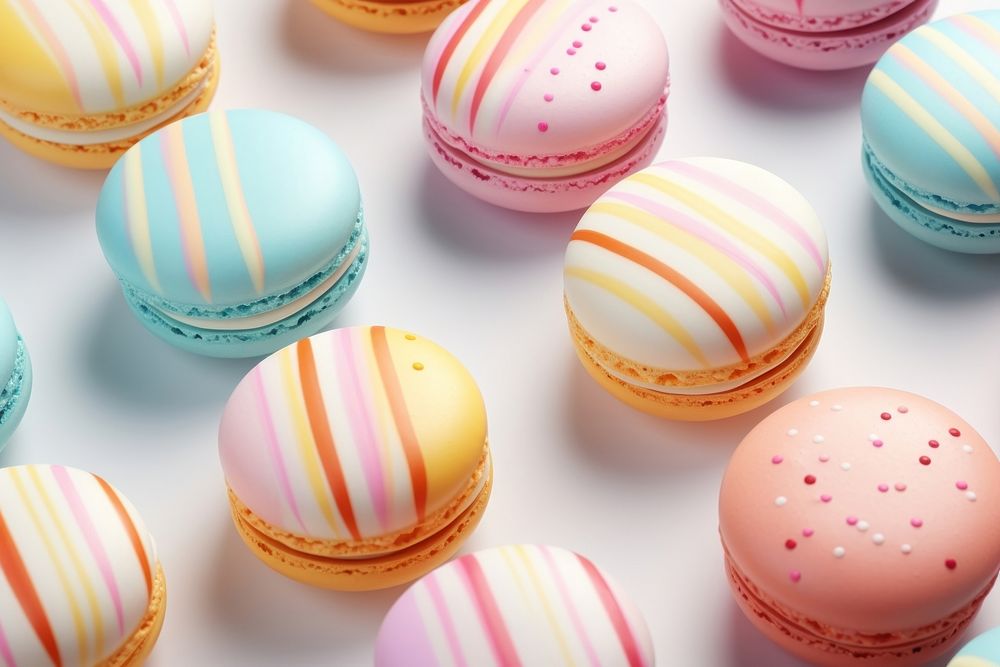 Backgrounds macarons pattern food.