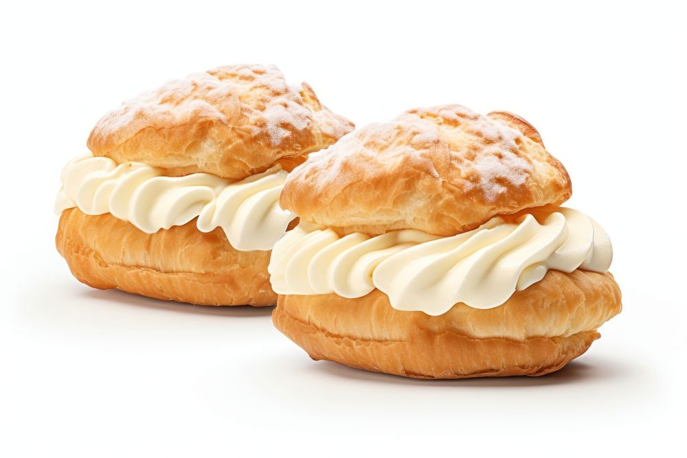 Cream dessert pastry bread. AI generated Image by rawpixel.