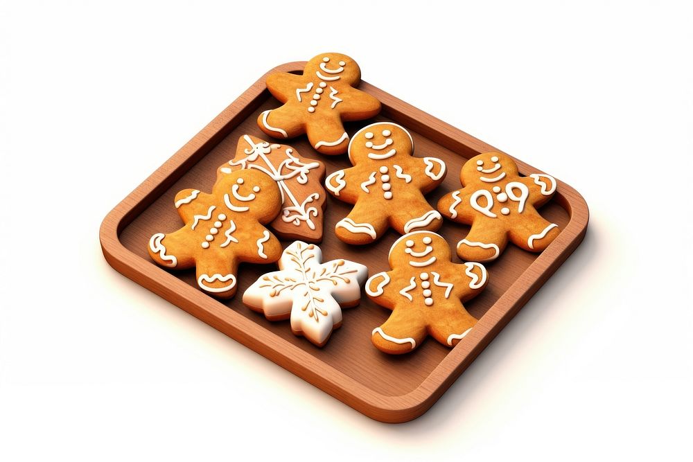 Gingerbread dessert cookie food. AI generated Image by rawpixel.