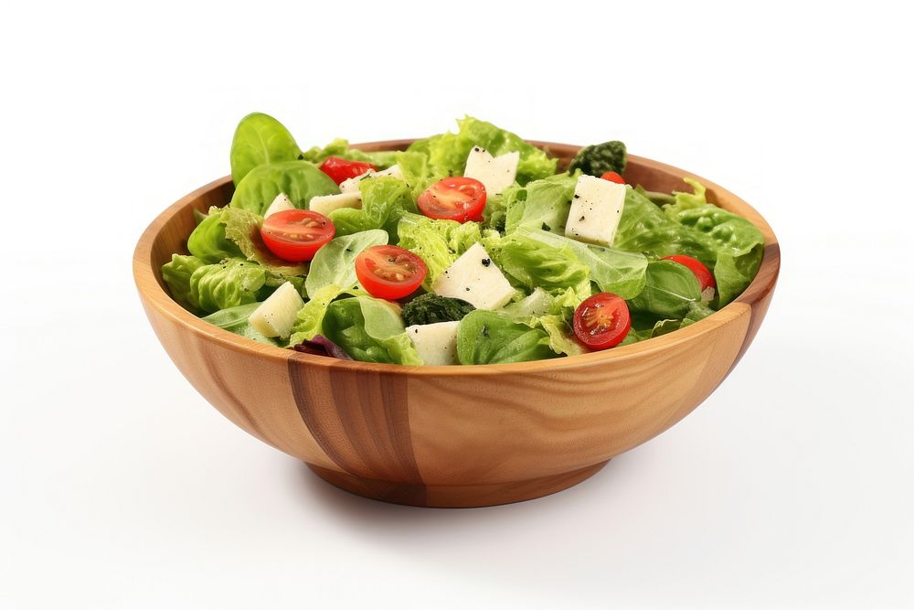Vegetable salad bowl lettuce. AI generated Image by rawpixel.