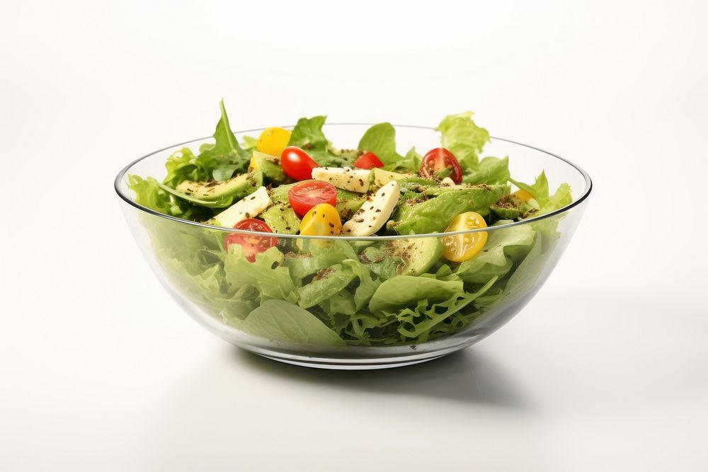 Salad bowl vegetable food. AI generated Image by rawpixel.