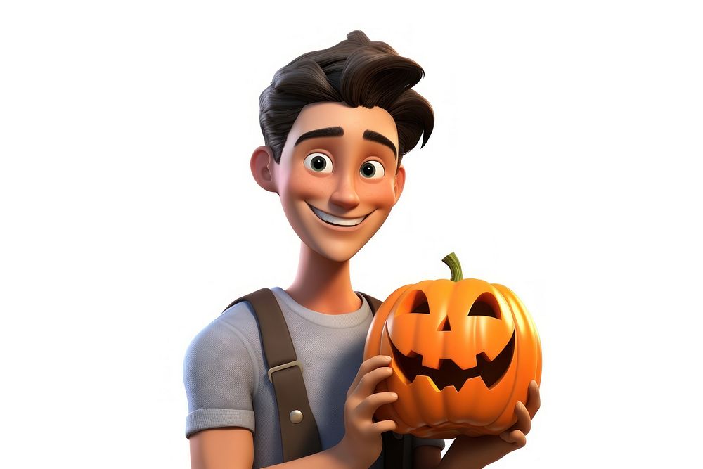 Halloween smiling cartoon adult. AI generated Image by rawpixel.
