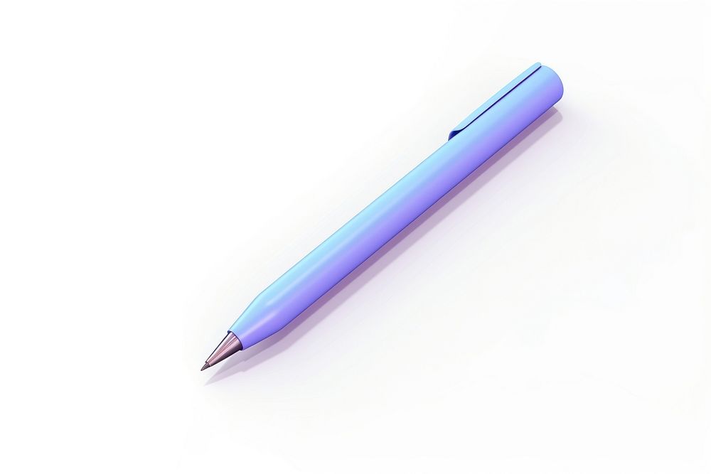 Pen white background pencil purple. AI generated Image by rawpixel.