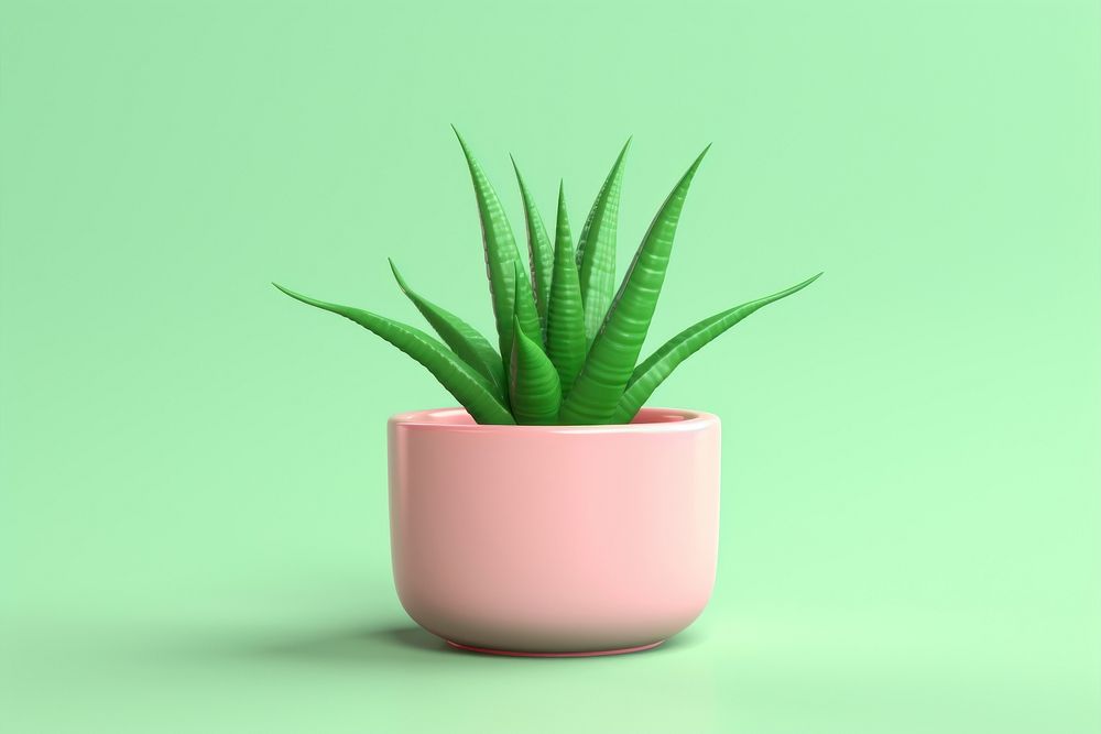 Plant aloe houseplant flowerpot. AI generated Image by rawpixel.