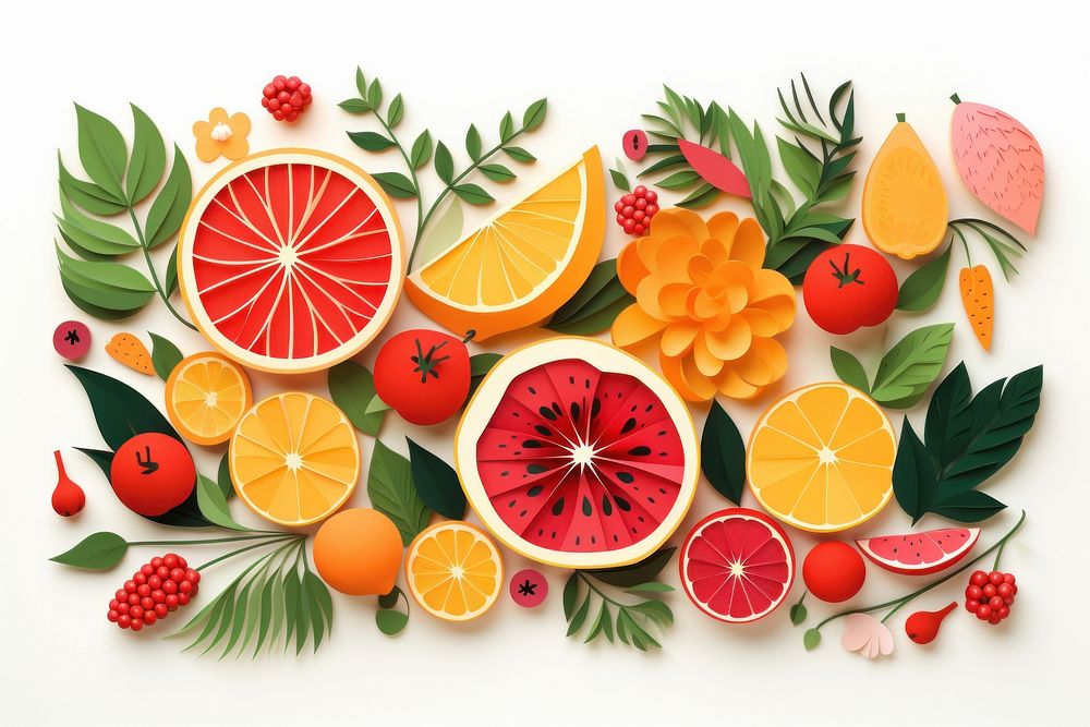 Fruit food grapefruit berry. AI generated Image by rawpixel.