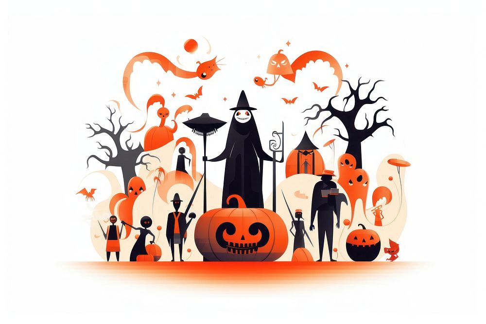 Halloween jack-o'-lantern representation celebration. AI generated Image by rawpixel.