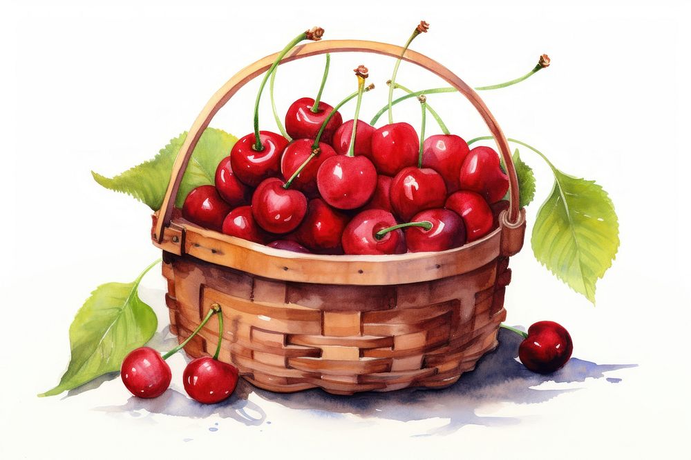 Basket cherry fruit plant. AI generated Image by rawpixel.