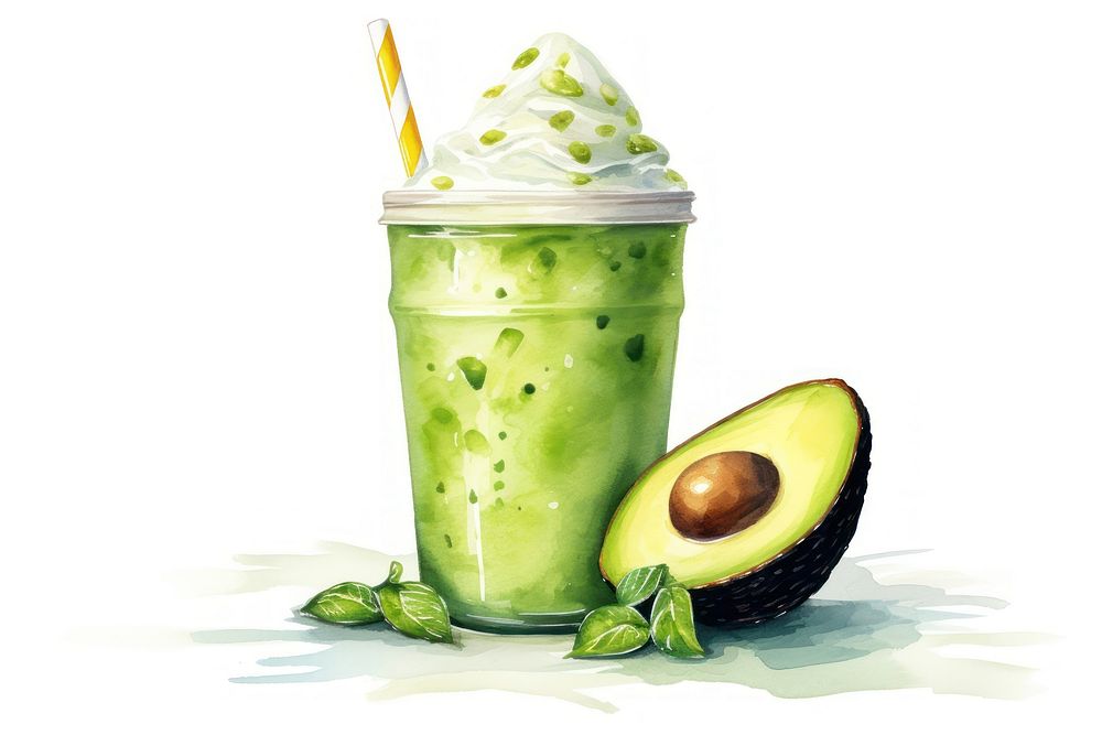 Smoothie avocado dessert drink. AI generated Image by rawpixel.