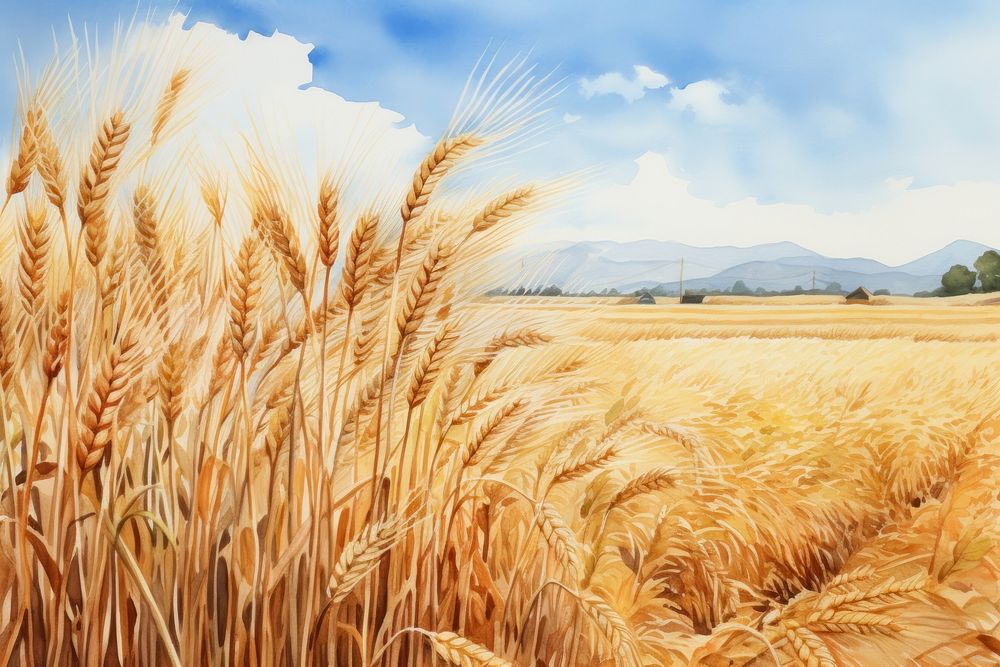 Field agriculture outdoors barley. AI generated Image by rawpixel.