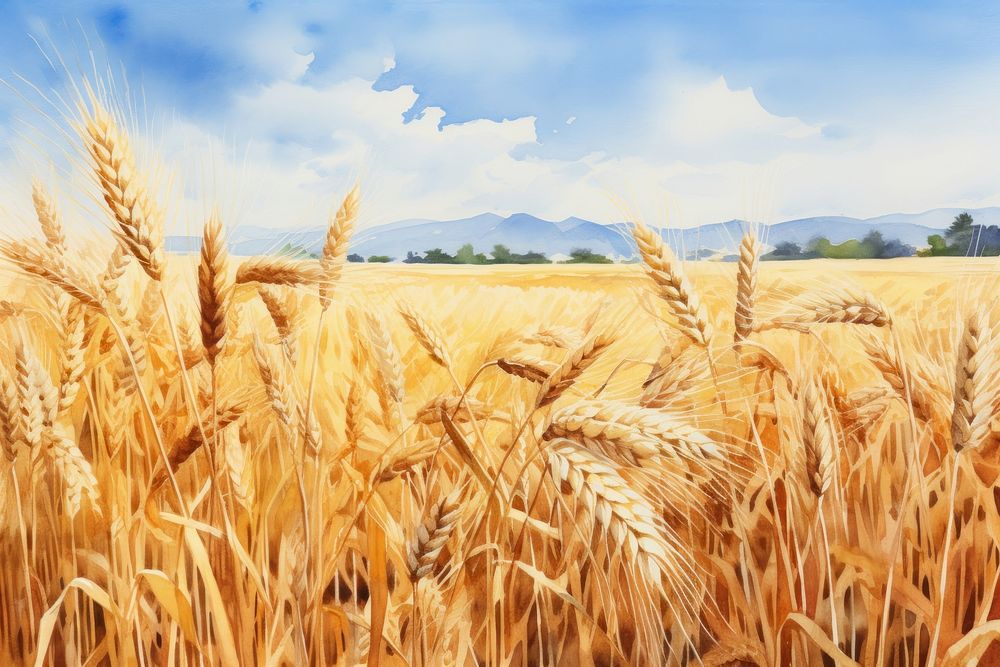 Field agriculture outdoors barley. AI generated Image by rawpixel.