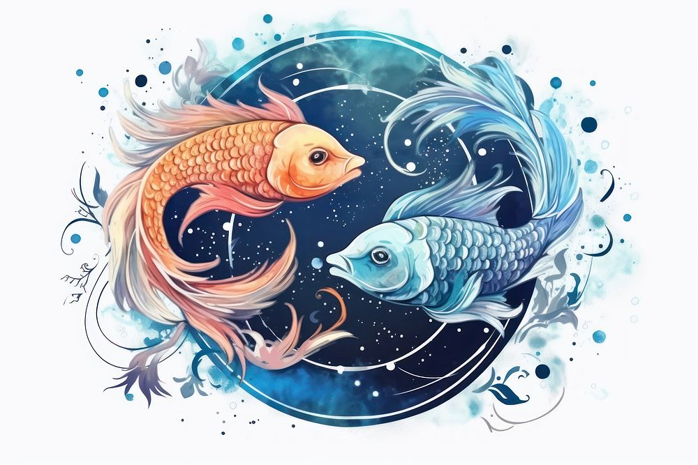 Animal fish koi creativity. AI generated Image by rawpixel.