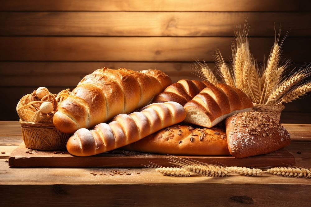 Baguette bakery bread food. AI generated Image by rawpixel.