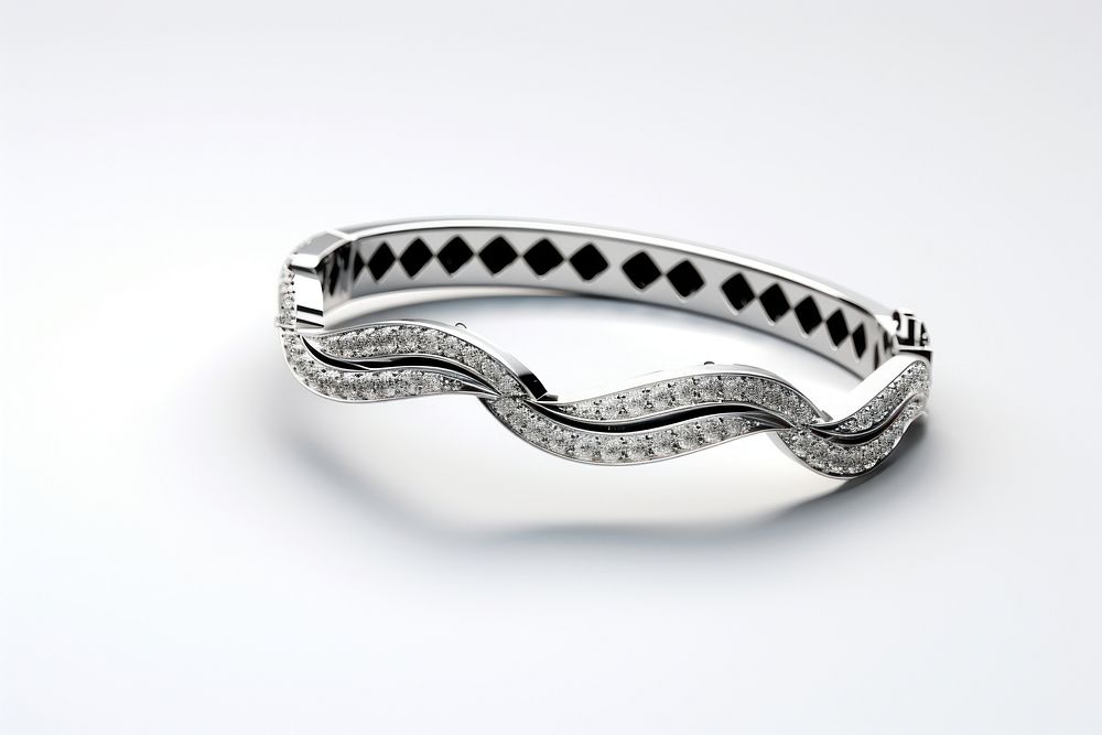 Bracelet jewelry silver ring. AI generated Image by rawpixel.