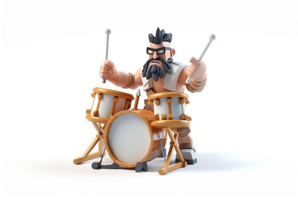 Drummer drums percussion musician. AI generated Image by rawpixel.