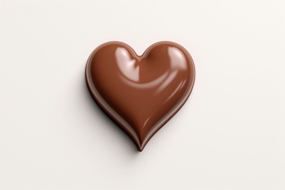 Chocolate shape heart food. AI generated Image by rawpixel.