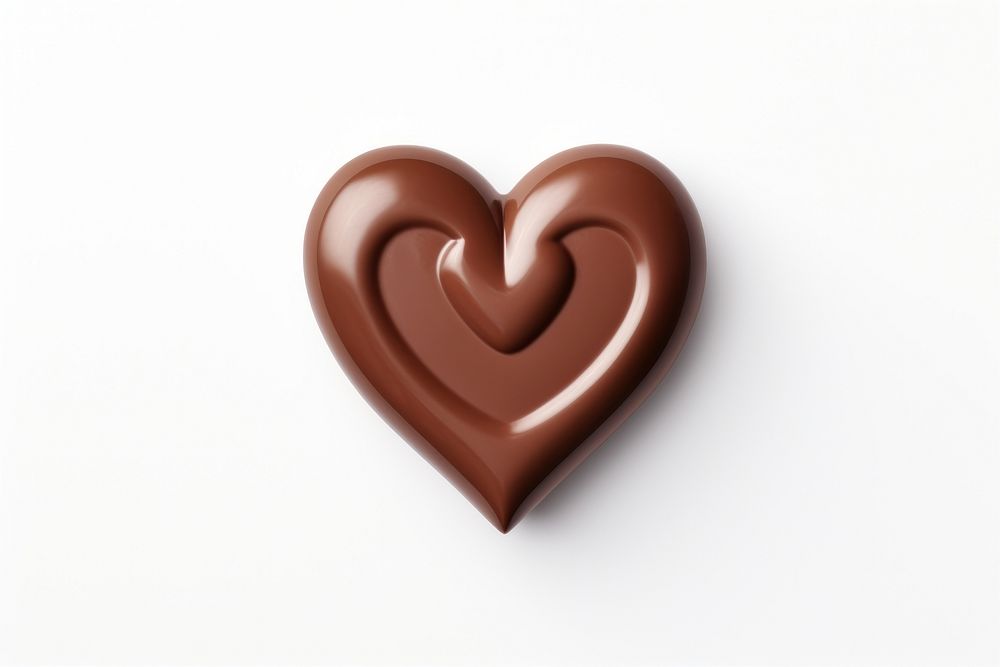 Chocolate dessert shape heart. AI generated Image by rawpixel.