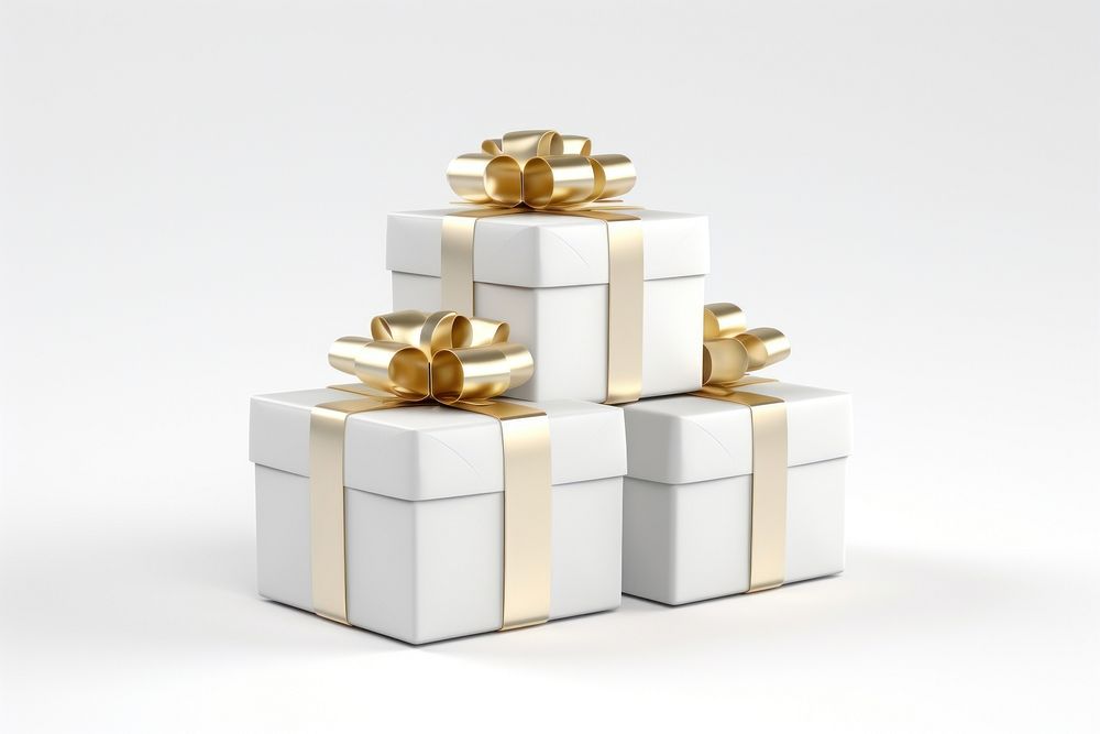 Present white gift box. AI generated Image by rawpixel.