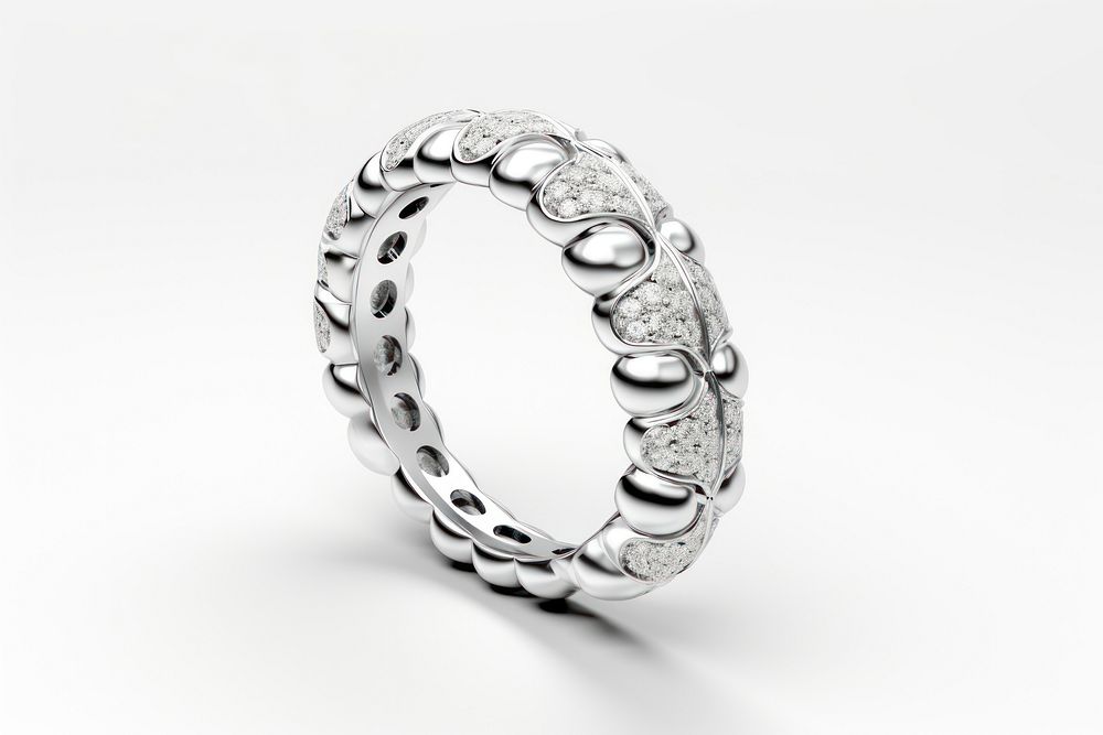 Jewelry platinum diamond silver. AI generated Image by rawpixel.