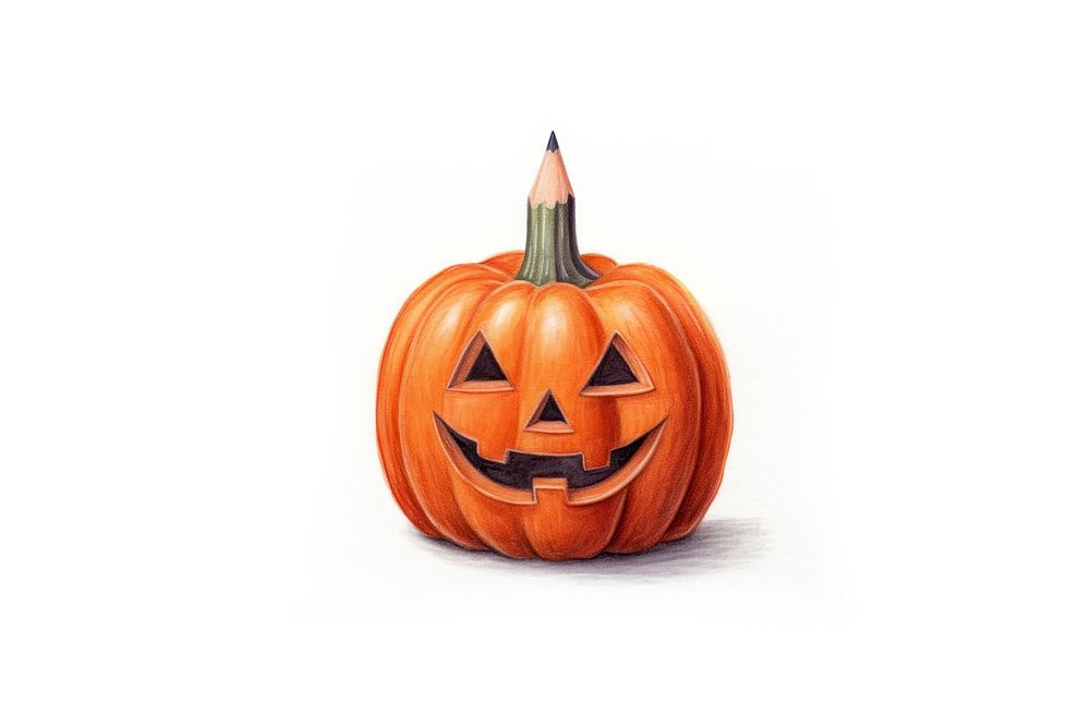 Vegetable halloween pumpkin food. AI generated Image by rawpixel.