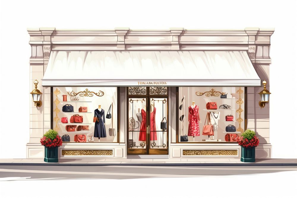 Boutique fashion shop architecture. AI generated Image by rawpixel.