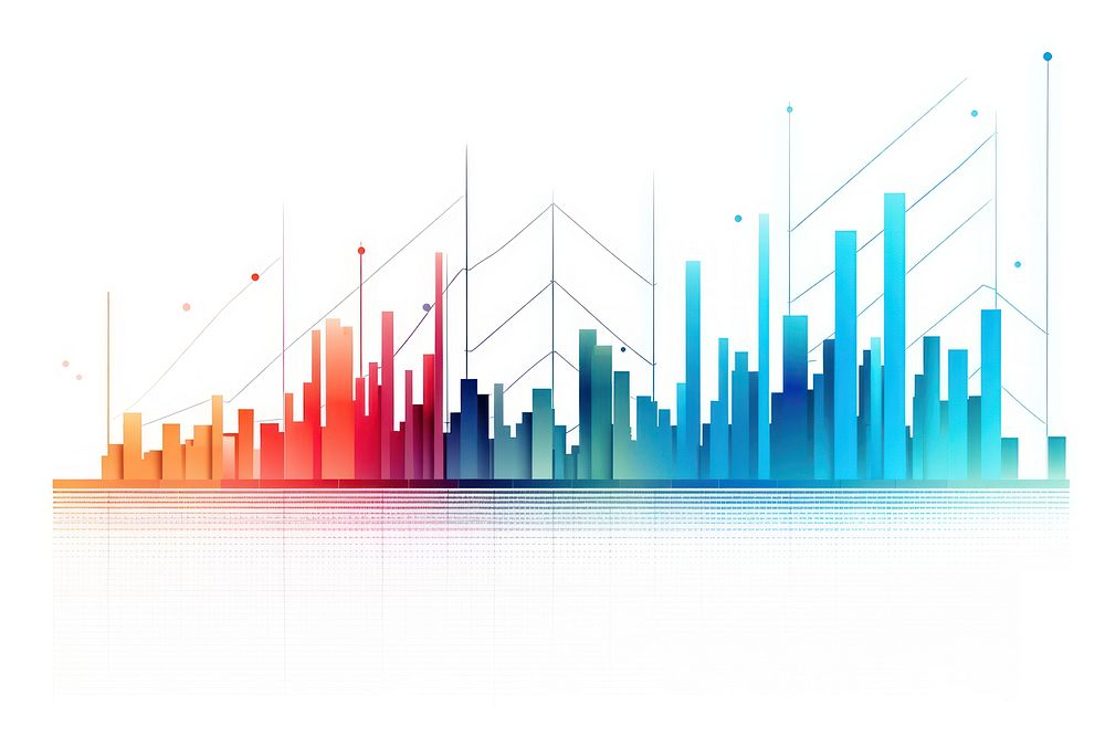 Chart backgrounds graph white background. AI generated Image by rawpixel.
