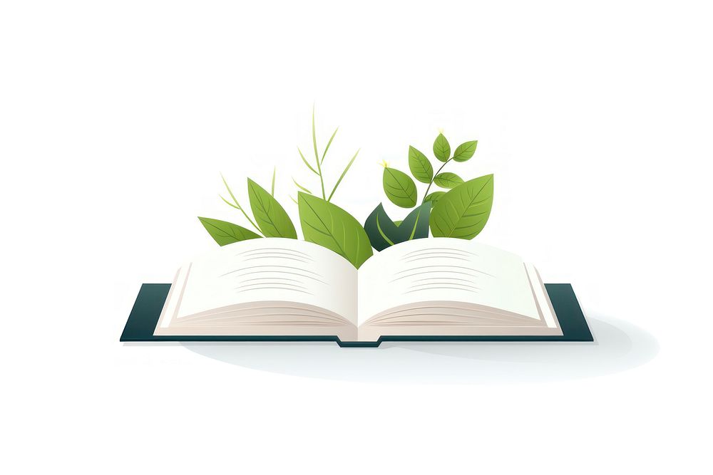 Book publication reading plant. AI generated Image by rawpixel.