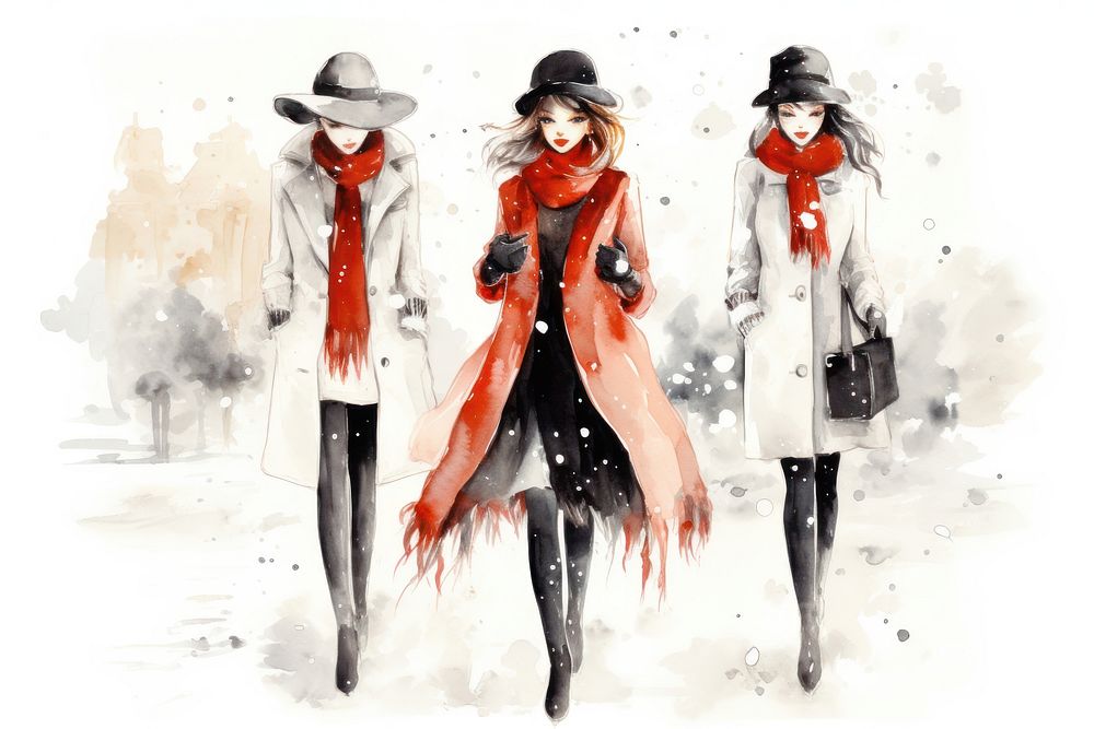 Fashion winter adult coat. AI generated Image by rawpixel.