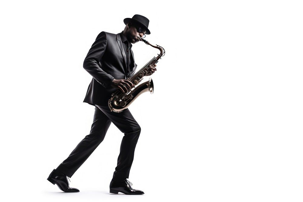 Saxophone footwear musician adult. AI generated Image by rawpixel.