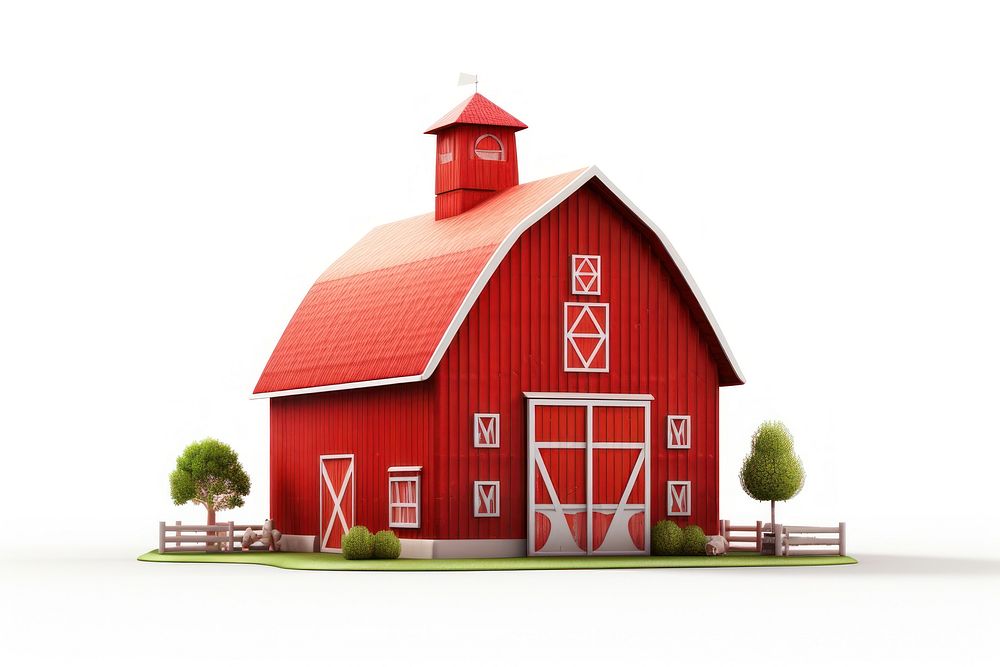 Barn farm architecture building. AI generated Image by rawpixel.
