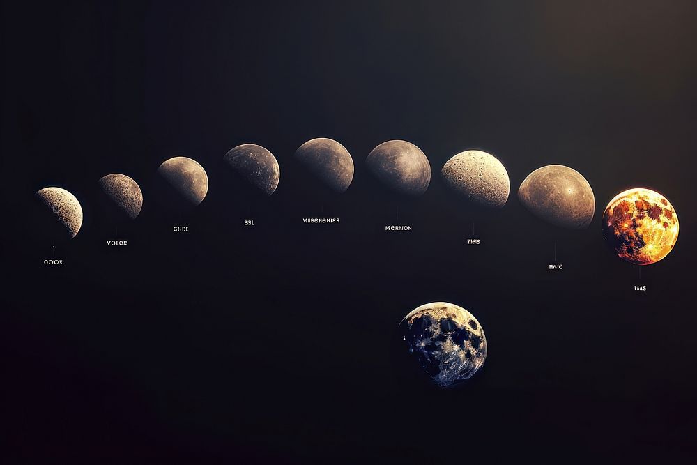 Moon astronomy universe outdoors. AI generated Image by rawpixel.