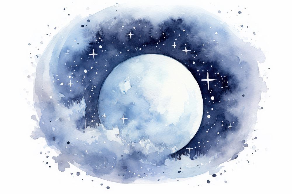 Moon astronomy nature space. AI generated Image by rawpixel.