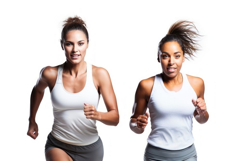 Running jogging adult women. AI generated Image by rawpixel.