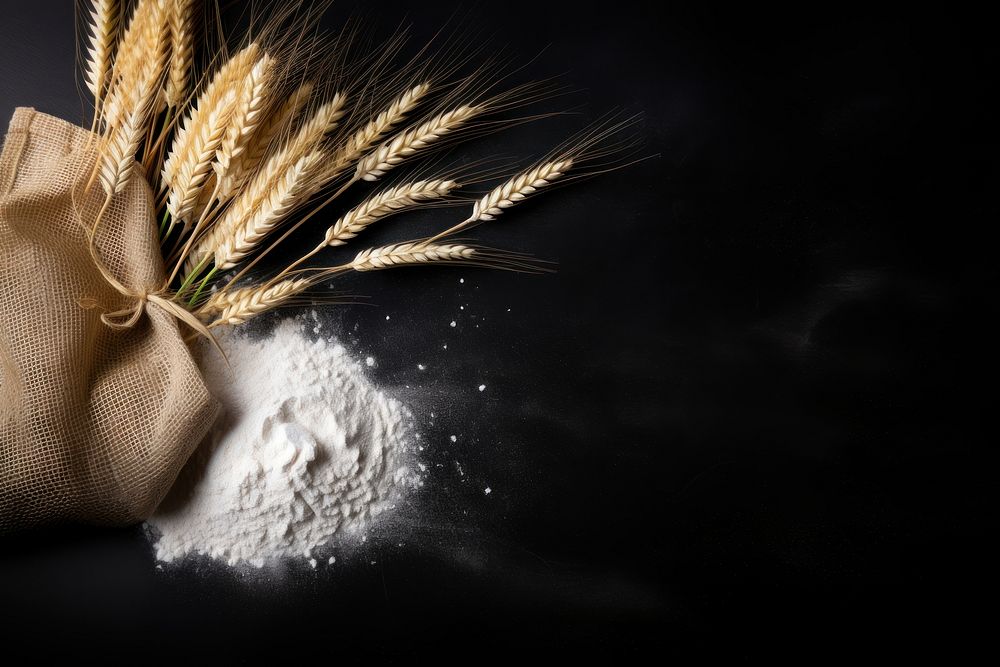 Wheat flour food ingredient. AI generated Image by rawpixel.