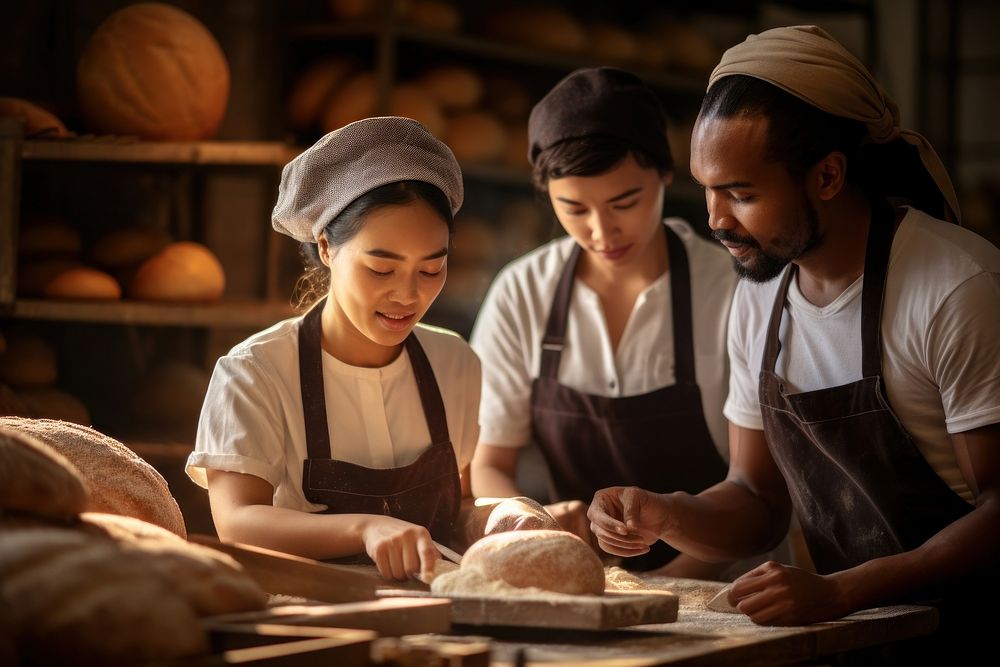 Workshop bakery adult bread. 