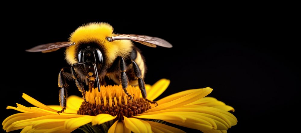 Flower bee animal insect. AI generated Image by rawpixel.