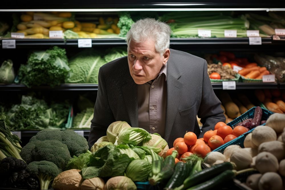 Vegetable market supermarket adult. 