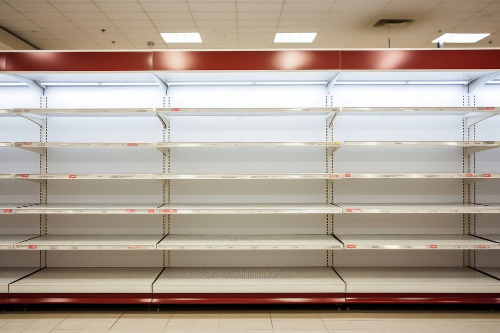 Shelf supermarket architecture arrangement. 