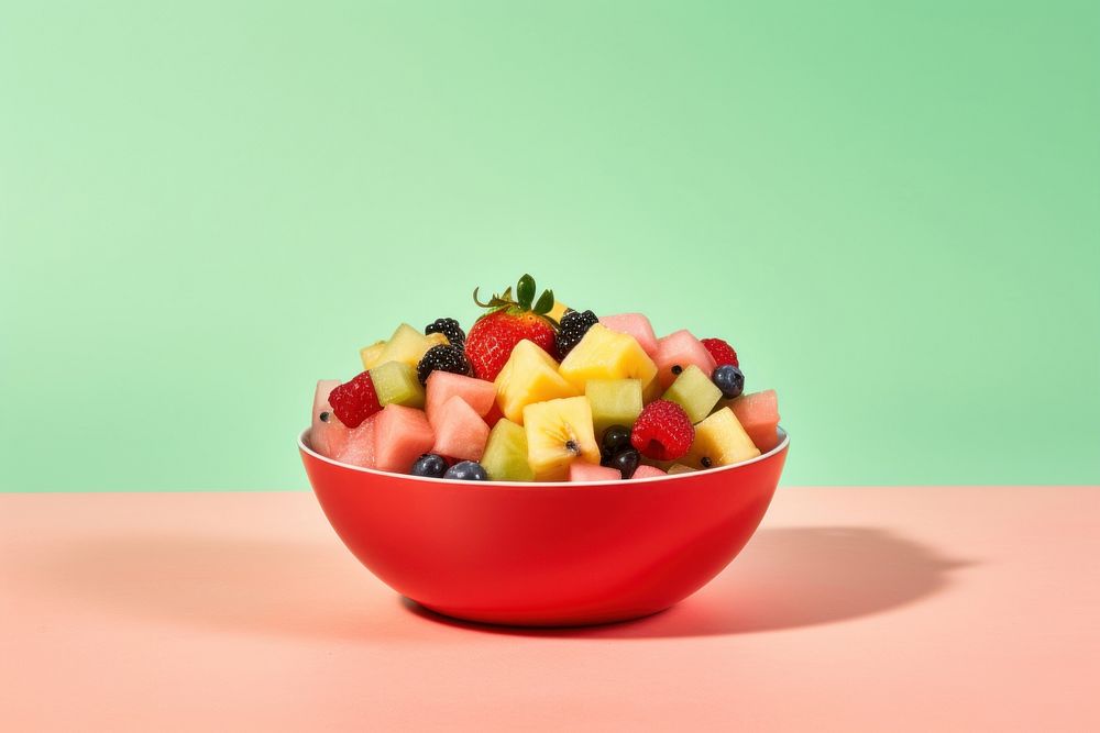 Fruit salad strawberry plant. AI generated Image by rawpixel.