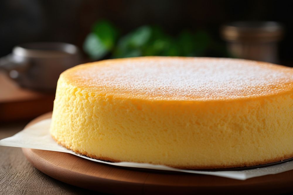 Cheesecake dessert food parmigiano-reggiano. AI generated Image by rawpixel.