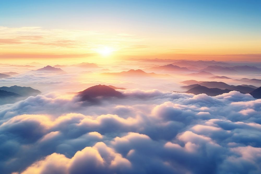 Nature cloud landscape mountain. 