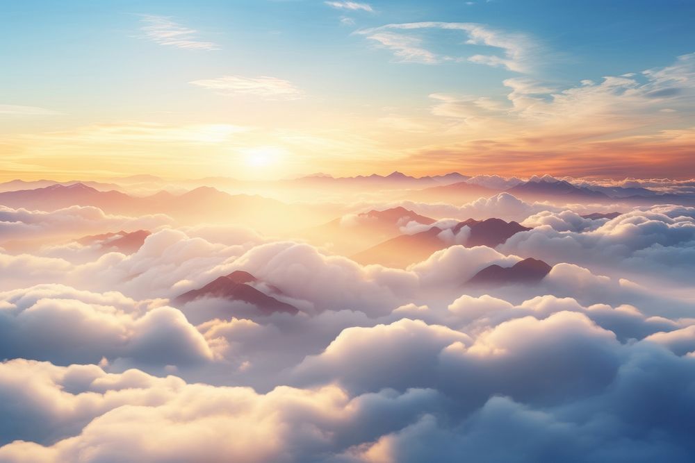 Nature cloud landscape mountain. 