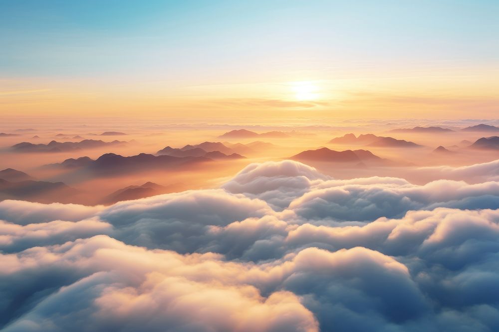 Nature cloud landscape mountain. 