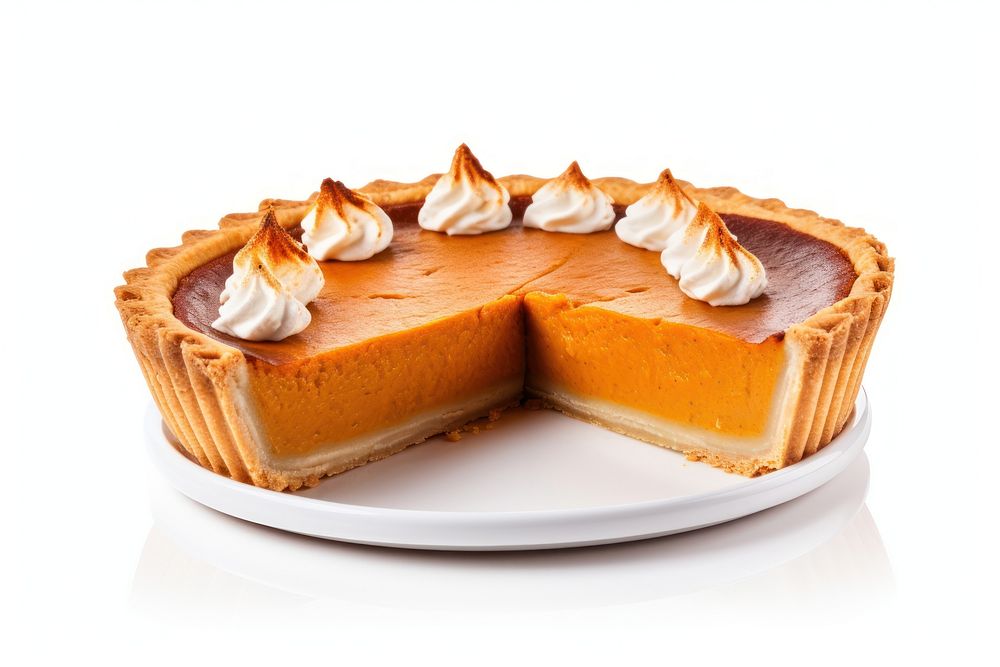 Dessert pumpkin plate food. AI generated Image by rawpixel.