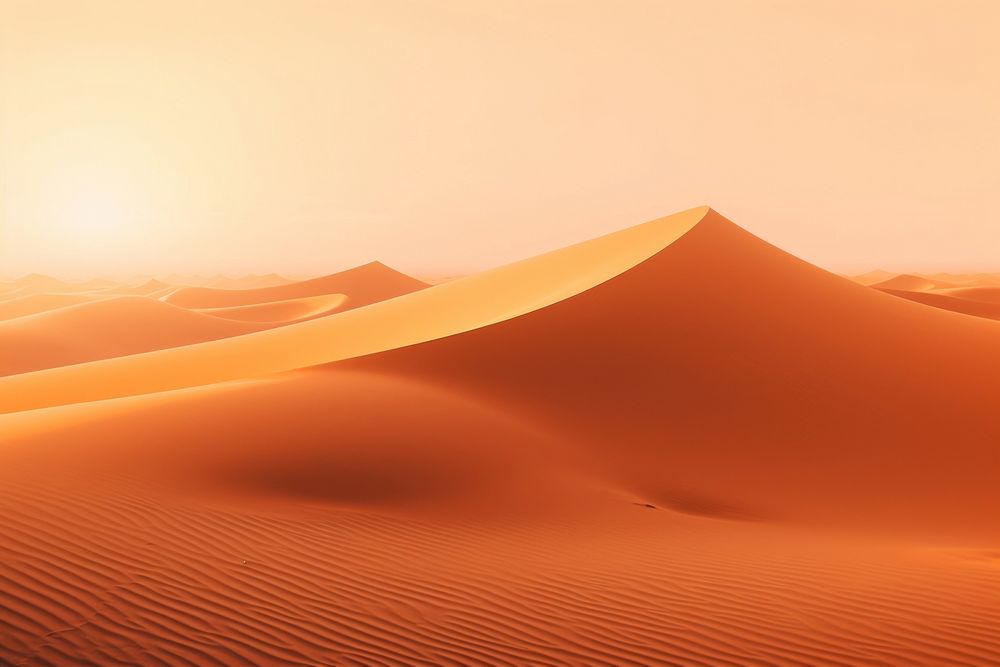 Desert outdoors horizon nature. AI generated Image by rawpixel.