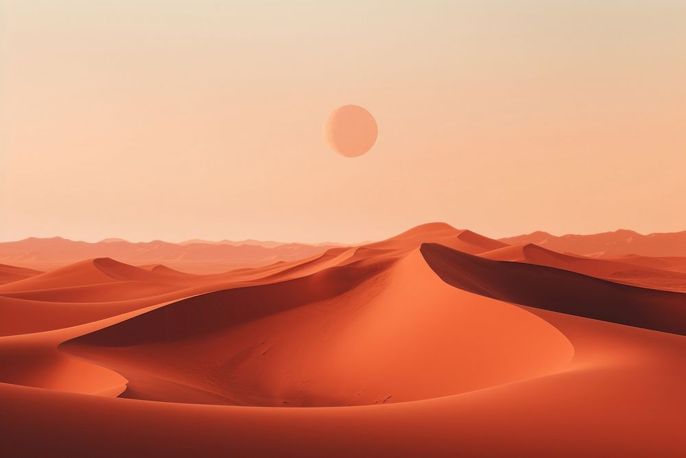 Desert horizon nature dune. AI generated Image by rawpixel.